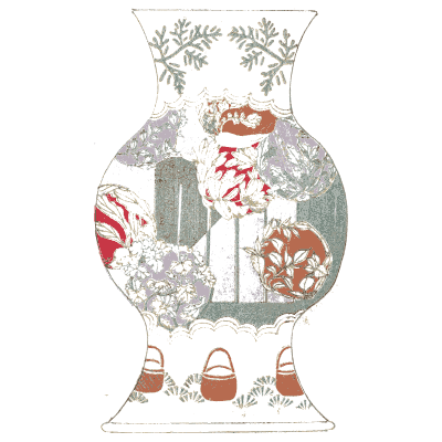 Decorated vase plate - Shin Bijutsukai, Volume 1 - 1902
