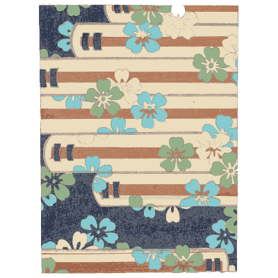 Banded stripe pattern plate - Shin Bijutsukai, Volume 1 - 1902