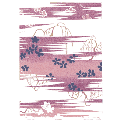 Streaked plum panel plate 01 - Shin Bijutsukai, Volume 1 - 1902