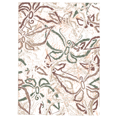 Faint sprig panel plate - Shin Bijutsukai, Volume 1 - 1902