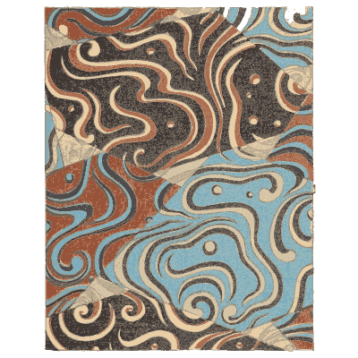 Marbled panel plate - Shin Bijutsukai, Volume 1 - 1902
