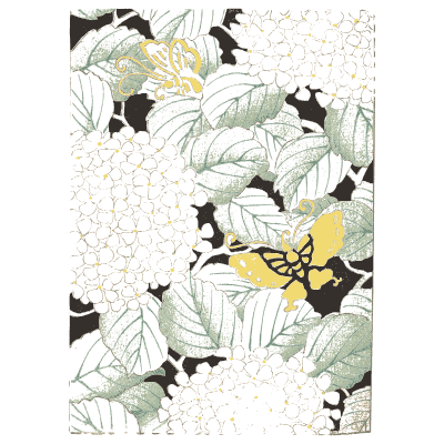 Leaf pattern on black plate - Shin Bijutsukai, Volume 1 - 1902