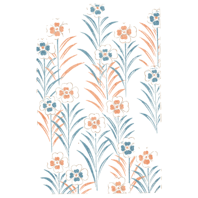 Grass and flower panel plate - Shin Bijutsukai, Volume 1 - 1902