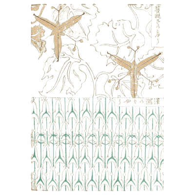 Leaf and arrow pattern plate - Shin Bijutsukai, Volume 1 - 1902