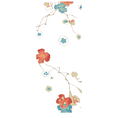 Scattered blossom sprig plate - Shin Bijutsukai, Volume 1 - 1902