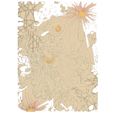 Chrysanthemum outline plate - Shin Bijutsukai, Volume 1 - 1902