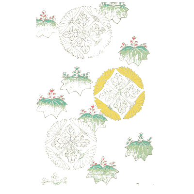 Leaf and ring pattern plate - Shin Bijutsukai, Volume 1 - 1902