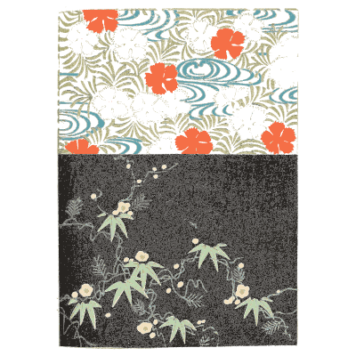 Blossom over black pattern plate - Shin Bijutsukai, Volume 1 - 1902