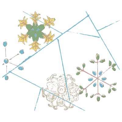 Snowflake crest pattern plate - Shin Bijutsukai, Volume 1 - 1902