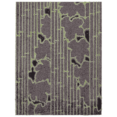 Streaked ground pattern plate - Shin Bijutsukai, Issue 8 - 1902
