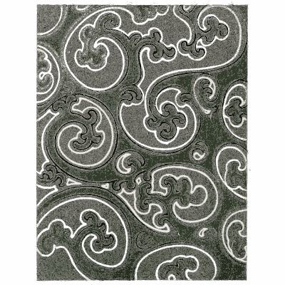 Paisley scroll pattern plate - Shin Bijutsukai, Issue 8 - 1902