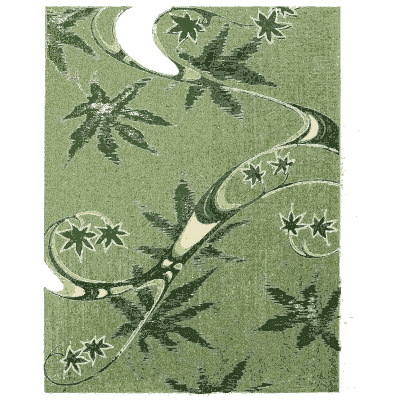 Maple leaf and stream pattern plate - Shin Bijutsukai, Issue 8 - 1902