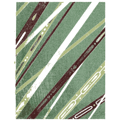 Diagonal band pattern plate - Shin Bijutsukai, Issue 8 - 1902