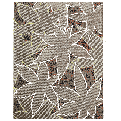 Maple leaf pattern plate - Shin Bijutsukai, Issue 9 - 1902