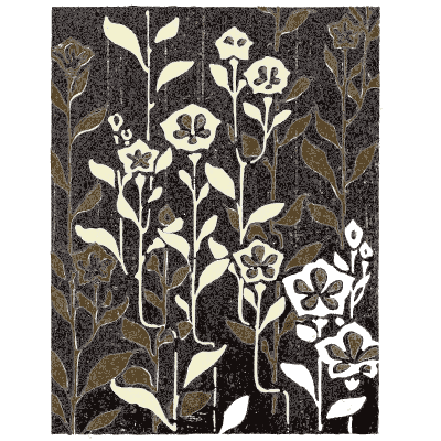 Grass and flower pattern plate - Shin Bijutsukai, Issue 9 - 1902