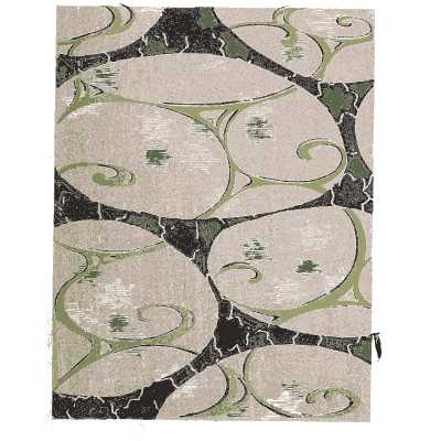 Pebble and leaf pattern plate - Shin Bijutsukai, Issue 9 - 1902