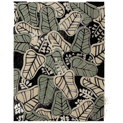 Patterned leaf pattern plate - Shin Bijutsukai, Issue 11 - 1902