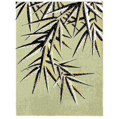 Bamboo pattern plate - Shin Bijutsukai, Issue 11 - 1902