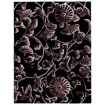 Peony scroll pattern plate - Shin Bijutsukai, Issue 12 - 1902