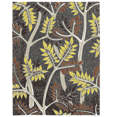 Flowering branch pattern plate - Shin Bijutsukai, Issue 12 - 1902