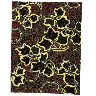 Outlined leaf pattern plate - Shin Bijutsukai, Issue 12 - 1902