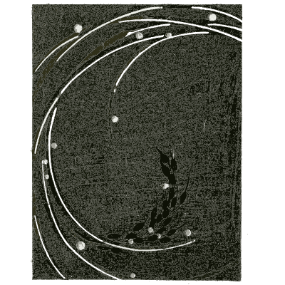 Swirled foliage pattern plate - Shin Bijutsukai, Issue 12 - 1902