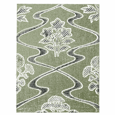 Zigzag wave pattern plate - Shin Bijutsukai, Issue 13 - 1902