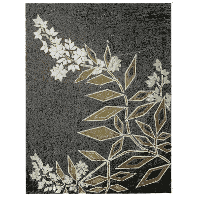 Leaf spray pattern plate - Shin Bijutsukai, Issue 13 - 1902
