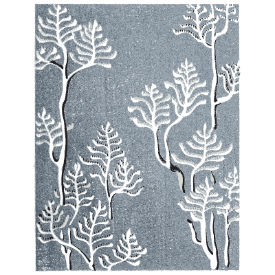 Feathery plant spray pattern plate - Shin Bijutsukai, Issue 13 - 1902