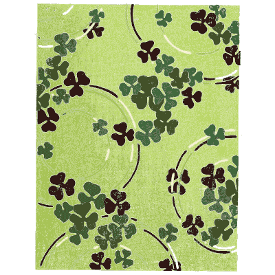Clover pattern plate - Shin Bijutsukai, Issue 14 - 1902