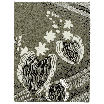 Chinese lantern plant pattern plate - Shin Bijutsukai, Issue 14 - 1902