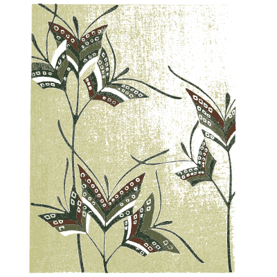 Grass and leaf pattern plate - Shin Bijutsukai, Issue 14 - 1902