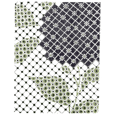 Dotted grid pattern plate - Shin Bijutsukai, Issue 14 - 1902