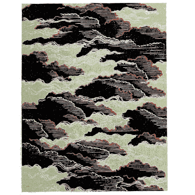 Cloud band pattern plate - Shin Bijutsukai, Issue 15 - 1902