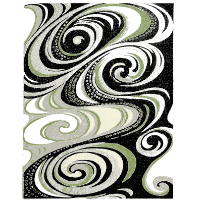 Swirled wave pattern plate - Shin Bijutsukai, Issue 15 - 1902