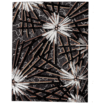 Pine needle burst pattern plate - Shin Bijutsukai, Issue 15 - 1902