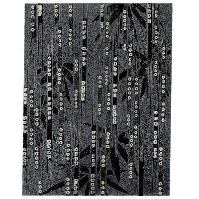 Rain streak pattern plate - Shin Bijutsukai, Issue 15 - 1902