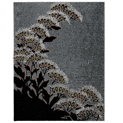 Wave and grass pattern plate - Shin Bijutsukai, Issue 15 - 1902