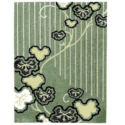 Cloud and stripe pattern plate - Shin Bijutsukai, Issue 15 - 1902