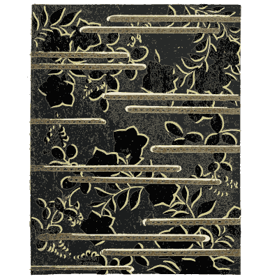 Banded block pattern plate - Shin Bijutsukai, Issue 15 - 1902
