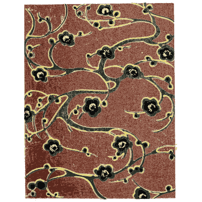 Vine and flower pattern plate - Shin Bijutsukai, Issue 16 - 1902