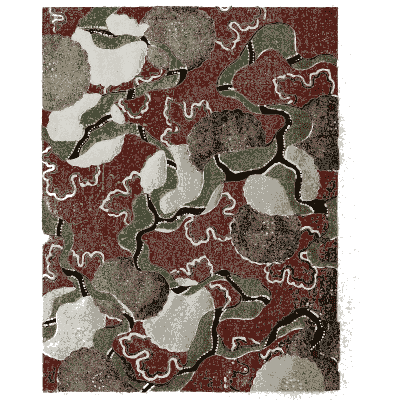 Mottled leaf pattern plate - Shin Bijutsukai, Issue 16 - 1902