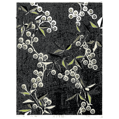 Blossom branch pattern plate 01 - Shin Bijutsukai, Issue 16 - 1902