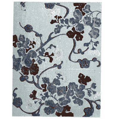 Blossom branch pattern plate 02 - Shin Bijutsukai, Issue 16 - 1902