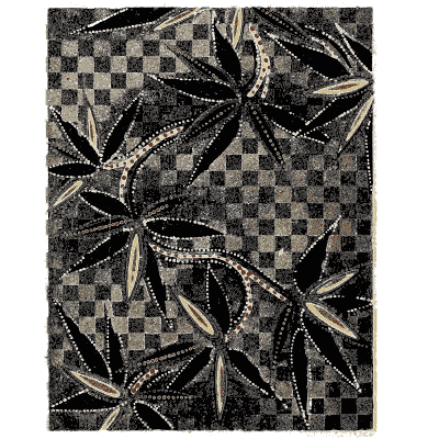 Chequer and leaf pattern plate - Shin Bijutsukai, Issue 16 - 1902