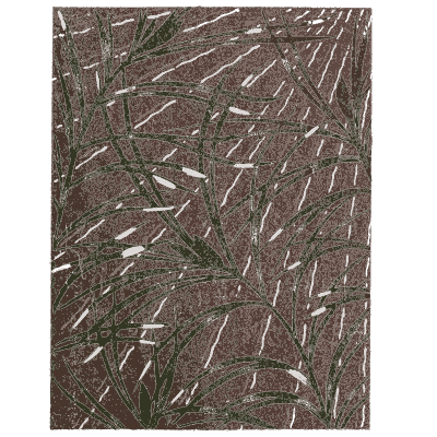 Brushed grass pattern plate - Shin Bijutsukai, Issue 17 - 1902