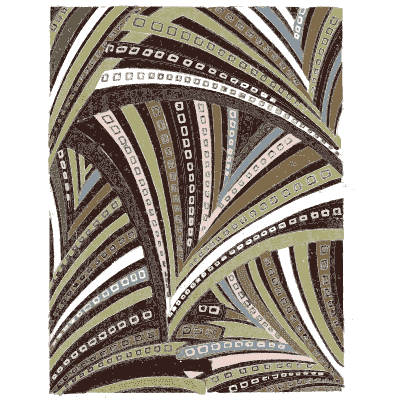 Fanned band pattern plate - Shin Bijutsukai, Issue 17 - 1902