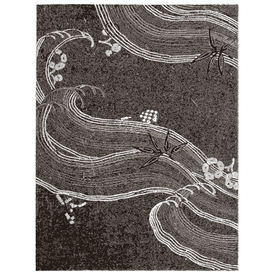 Foaming wave pattern plate - Shin Bijutsukai, Issue 17 - 1902