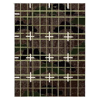 Grid and blossom pattern plate - Shin Bijutsukai, Issue 17 - 1902