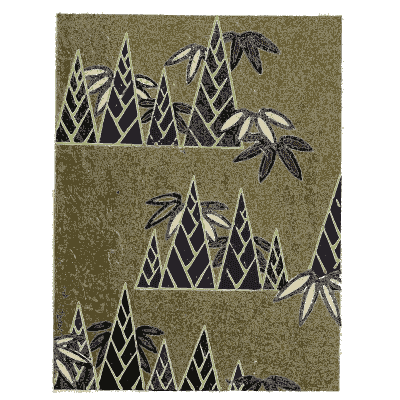 Pine and panel pattern plate - Shin Bijutsukai, Issue 17 - 1902